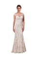 Lace Chapel Train Bateau Neck Sheath Sexy Wedding Dress Plymouth