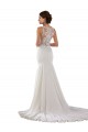 Lace & Stretch Crepe Sweep Train Sweetheart Mermaid Modern Wedding Dress Plymouth