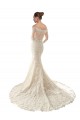 Tulle & Lace Chapel Train Off the Shoulder Mermaid Wedding Dress Plymouth