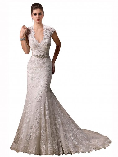 Lace Chapel Train Halter Neck Mermaid Wedding Dresses Plymouth