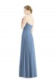 Soft Chiffon Long Sweetheart Dusty Blue A-Line Evening Dress / Bridesmaid Dress Plymouth