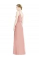 Soft Chiffon Long Spaghetti Straps A-Line Formal Dress / Bridesmaid Dress Plymouth