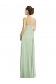 Soft Chiffon Long Sweetheart Sage A-Line Bridesmaid Dress Plymouth