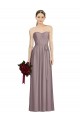 Soft Chiffon Long Sweetheart Dusty Rose A-Line Bridesmaid Dress Plymouth