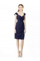 Soft Chiffon Knee Length Sweetheart Sheath Bridesmaid Dress Plymouth
