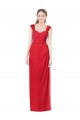 Soft Chiffon Long Sweetheart Red A-Line Formal Dress / Bridesmaid Dress Plymouth