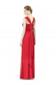 Soft Chiffon Long Sweetheart Red A-Line Formal Dress / Bridesmaid Dress Plymouth