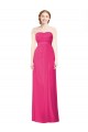 Soft Chiffon Long Strapless Azalea A-Line Bridesmaid Dress Plymouth