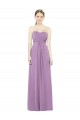 Soft Chiffon Long Sweetheart Dark Lavender A-Line Bridesmaid Dress Plymouth