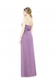 Soft Chiffon Long Sweetheart Dark Lavender A-Line Bridesmaid Dress Plymouth
