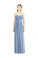 Chiffon Long Sweetheart Dusty Blue A-Line Bridesmaid Gowns Plymouth