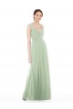 Soft Chiffon Long Sweetheart Sage A-Line Formal Dress / Bridesmaid Dress Plymouth