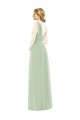 Soft Chiffon Long Spaghetti Straps A-Line Bridal Party Dress Plymouth
