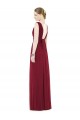 Soft Chiffon Long V-Neck A-Line Bridesmaid Gowns Plymouth