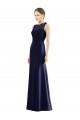 Soft Chiffon & Lace Long Illusion Neck Mermaid Bridesmaid Dress Plymouth