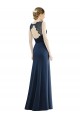 Soft Chiffon & Lace Long Illusion Neck Mermaid Bridesmaid Dress Plymouth