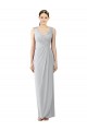 Chiffon V-Back Long V-Neck Sheath Bridesmaid Dress / Evening Dress Plymouth