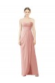Soft Chiffon Long Sweetheart Bliss Pink A-Line High Low Bridesmaid Dress Plymouth