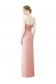 Soft Chiffon Long Sweetheart Bliss Pink A-Line High Low Bridesmaid Dress Plymouth