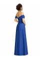 Soft Chiffon Long Off the Shoulder Royal Blue A-Line Semi Formal Evening Dress / Bridesmaid Dress Plymouth