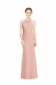 Soft Chiffon Long Halter Neck Mermaid Bridesmaid Dress Plymouth