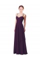 Soft Chiffon Long Sweetheart Grape Sheath Bridesmaid Dress Plymouth