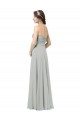 Soft Chiffon Long Sweetheart Silver A-Line Bridesmaid Dresses Plymouth