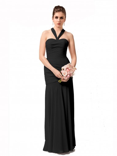 Chiffon Long Halter Neck Mermaid Bridesmaid Dress / Evening Dress Plymouth