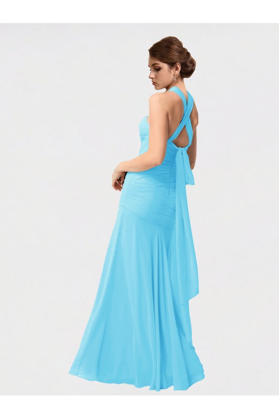 Chiffon Long Halter Neck Mermaid Bridesmaid Dress / Evening Dress Plymouth