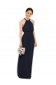 Chiffon Long Halter Neck A-Line Bridesmaid Dress Plymouth