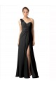 Soft Chiffon Long One Shoulder A-Line Bridesmaid Dress / Formal Dress Plymouth