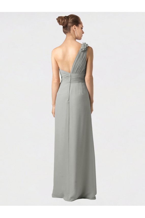 Soft Chiffon Long One Shoulder A-Line Bridesmaid Dress / Formal Dress Plymouth