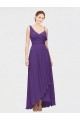 Soft Chiffon Long One Shoulder A-Line High Low Bridesmaid Dress Plymouth