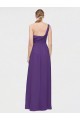 Soft Chiffon Long One Shoulder A-Line High Low Bridesmaid Dress Plymouth