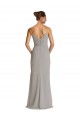 Soft Chiffon Long Spaghetti Straps Sheath Bridesmaid Dress Plymouth