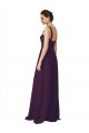 Soft Chiffon Sweep Train Spaghetti Straps A-Line Bridesmaid Dress Plymouth