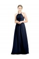 Soft Chiffon Open Back Long Halter Neck A-Line Evening Gowns / Bridesmaid Dress Plymouth