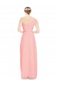 Soft Chiffon Long One Shoulder Salmon A-Line Bridal Party Dress Plymouth