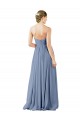Soft Chiffon Open Back Long Sweetheart A-Line Evening Gowns / Bridesmaid Dress Plymouth