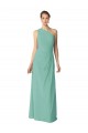 Soft Chiffon Long One Shoulder Jade A-Line Bridesmaid Dress Plymouth