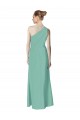 Soft Chiffon Long One Shoulder Jade A-Line Bridesmaid Dress Plymouth
