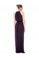 Chiffon Long Spaghetti Straps Pink A-Line Bridesmaid Dress Plymouth