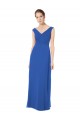 Soft Chiffon Open Back Long Off the Shoulder A-Line Bridesmaid Dresses Plymouth