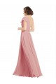 Chiffon Long One Shoulder Bliss Pink A-Line Bridesmaid Dress / Evening Dress Plymouth