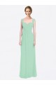 Soft Chiffon V-Back Long Sweetheart Mint Green A-Line Bridesmaid Dress Plymouth