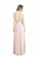 Soft Chiffon Long One Shoulder Red A-Line Bridesmaid Dress Plymouth