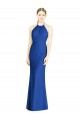 Soft Chiffon Criss Cross Back Long Halter Neck Trumpet Bridesmaid Dress Plymouth