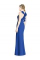 Soft Chiffon Criss Cross Back Long Halter Neck Trumpet Bridesmaid Dress Plymouth