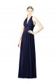 Chiffon Open Back Long Halter Neck A-Line Bridesmaid Dresses Plymouth