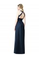 Chiffon Open Back Long Halter Neck A-Line Bridesmaid Dresses Plymouth